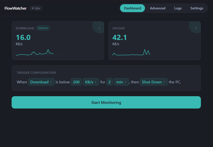 FlowWatcher Dashboard